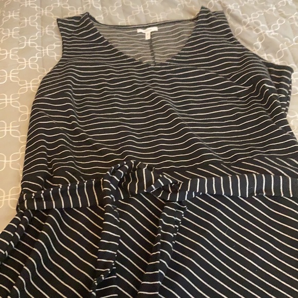 Maurices Striped Fit & Flare Dress! Bias-cut/Tie Waist/Sleeveless and FLATTERING - Picture 4 of 7